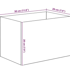 vidaXL Acuario con almacenamiento Transparente 30 x 20 x 20 cm Cristal Sale