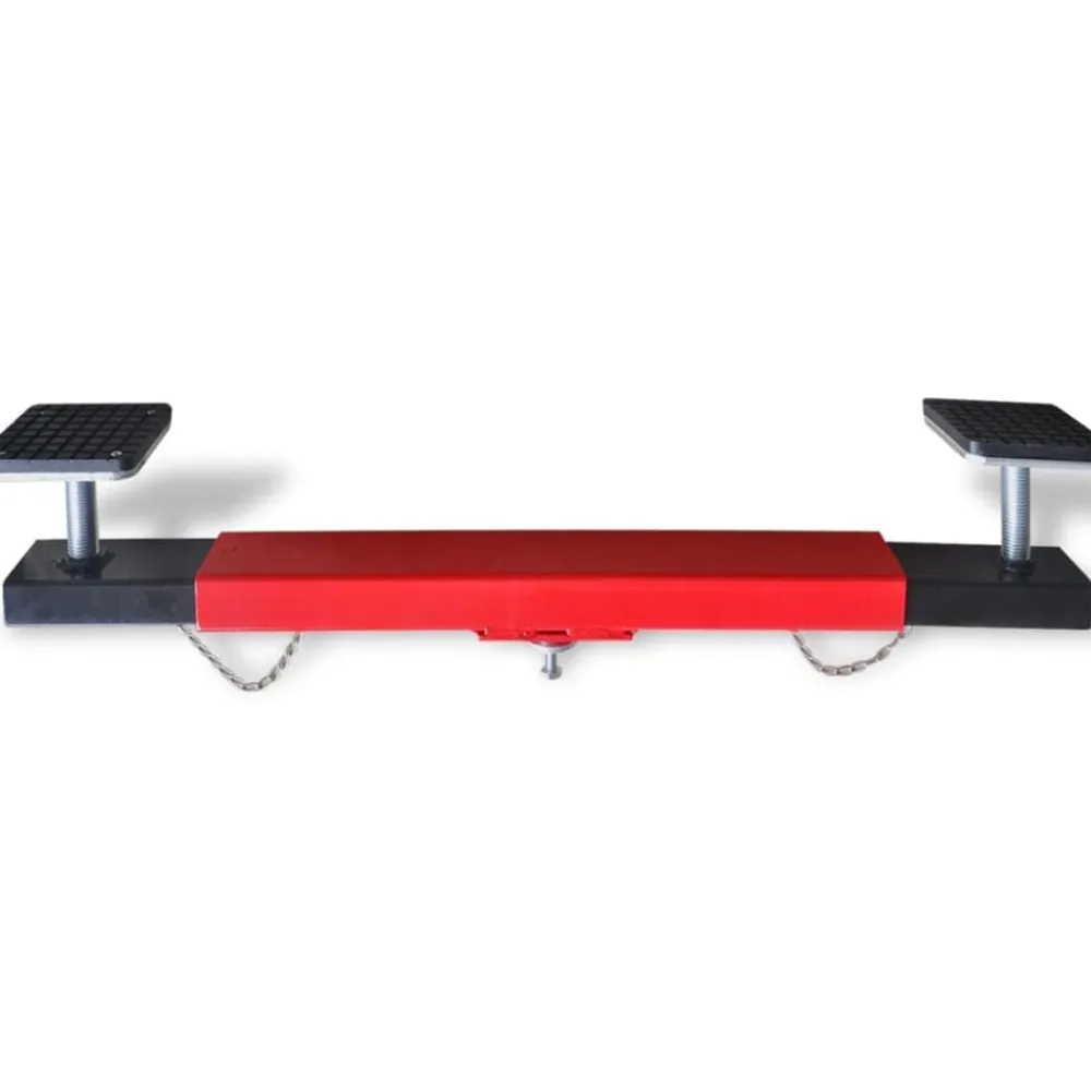 vidaXL Equipo & Herramientas De Taller-Adaptador de Viga Transversal de 2 toneladas rojo