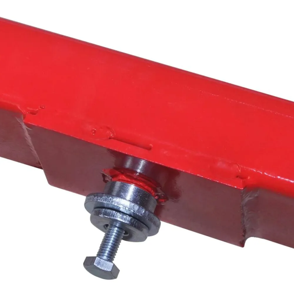 vidaXL Equipo & Herramientas De Taller-Adaptador de Viga Transversal de 2 toneladas rojo