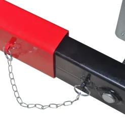 vidaXL Equipo & Herramientas De Taller-Adaptador de Viga Transversal de 2 toneladas rojo