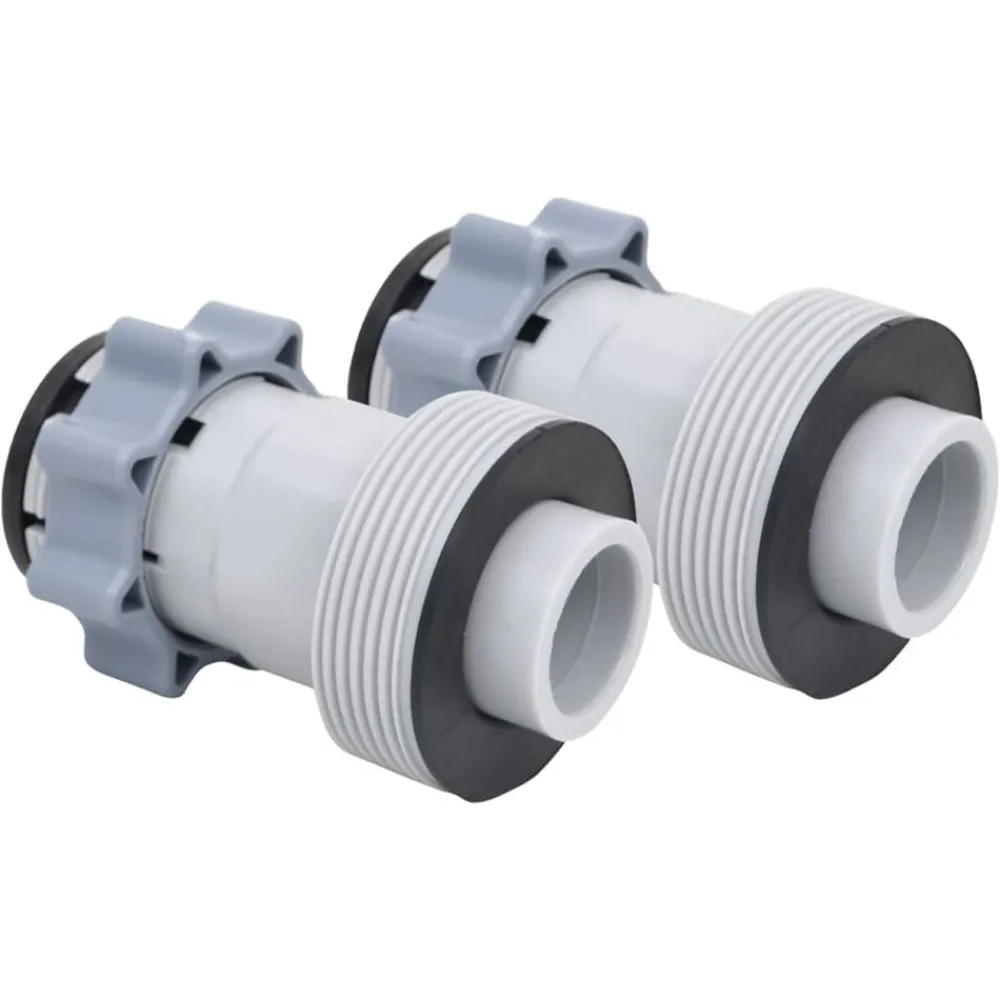 vidaXL Adaptadores para manguera de piscina tipo B 2 unidades New