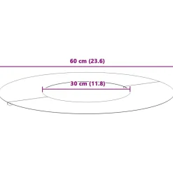 vidaXL adecuado para Anillo de Árbol Plano Plateado Ø30 / 60 cm Galvanizado Discount