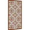 vidaXL Decoración-Adorno de pared de jardín acero corten diseño morisco 105x55 cm