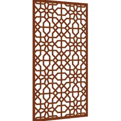 vidaXL Decoración-Adorno de pared de jardín acero corten diseño morisco 105x55 cm