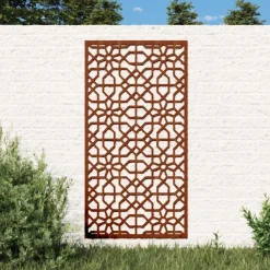 vidaXL Decoración-Adorno de pared de jardín acero corten diseño morisco 105x55 cm