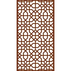 vidaXL Decoración-Adorno de pared de jardín acero corten diseño morisco 105x55 cm