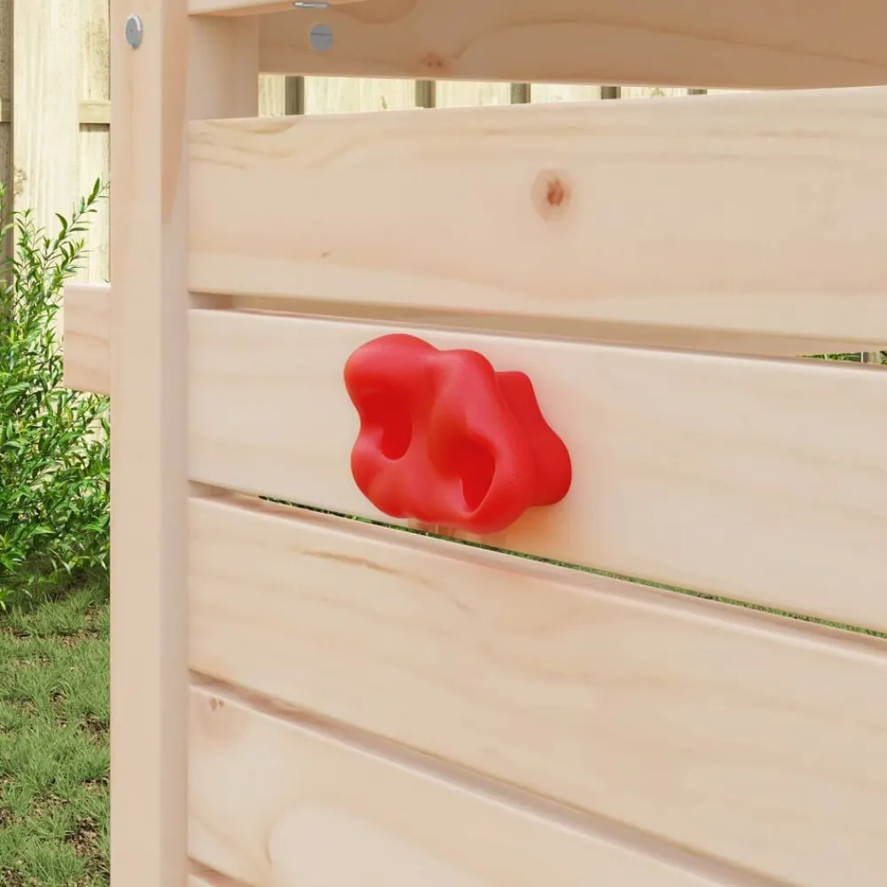 vidaXL Agarre de escalada 2 pcs 100 x 67 x 43 mm PP Rojo Hot