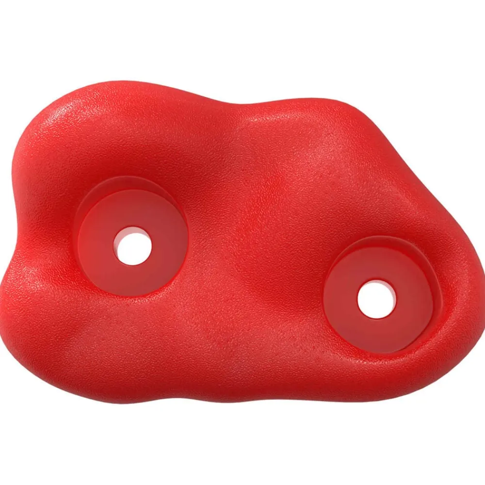 vidaXL Agarre de escalada 2 pcs 100 x 67 x 43 mm PP Rojo Hot