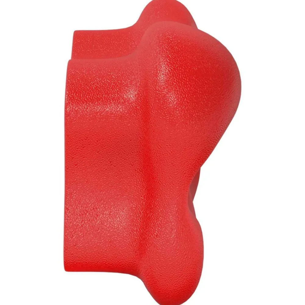 vidaXL Agarre de escalada 2 pcs 100 x 67 x 43 mm PP Rojo Hot