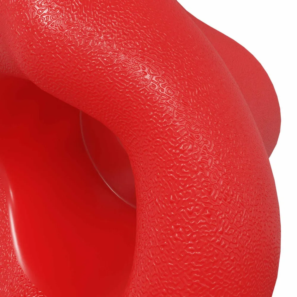 vidaXL Agarre de escalada 2 pcs 100 x 67 x 43 mm PP Rojo Hot