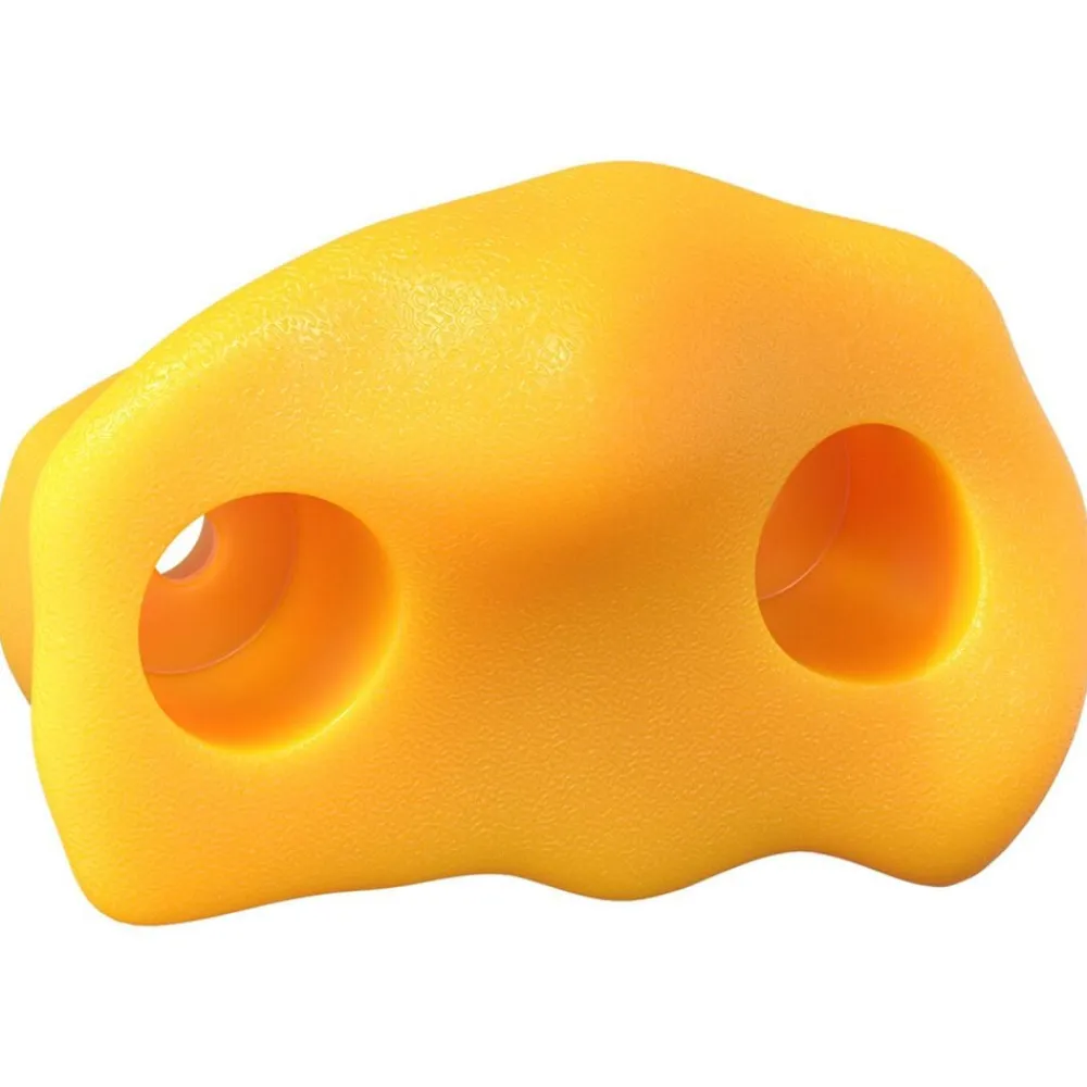 vidaXL Agarre de escalada 2 pcs 100 x 67 x 43 mm PP Amarillo Discount