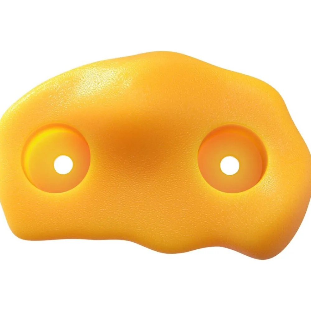 vidaXL Agarre de escalada 2 pcs 100 x 67 x 43 mm PP Amarillo Discount