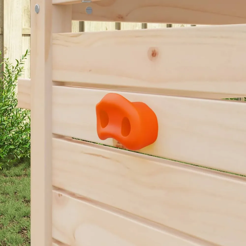 vidaXL Agarre de escalada 2 pcs 100 x 67 x 43 mm PP Naranja Best