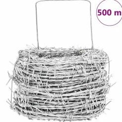vidaXL Alabre de espino, 500 metros Plateado Hot