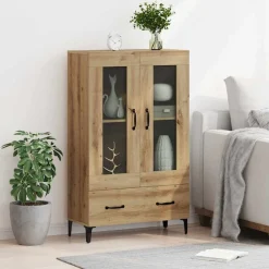vidaXL Alacena con cajón Roble artesanal 70 x 31 x 115 cm Roble artisan New