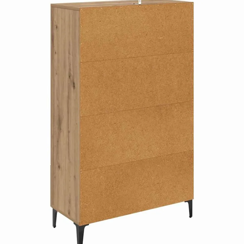 vidaXL Alacena con cajón Roble artesanal 70 x 31 x 115 cm Roble artisan New