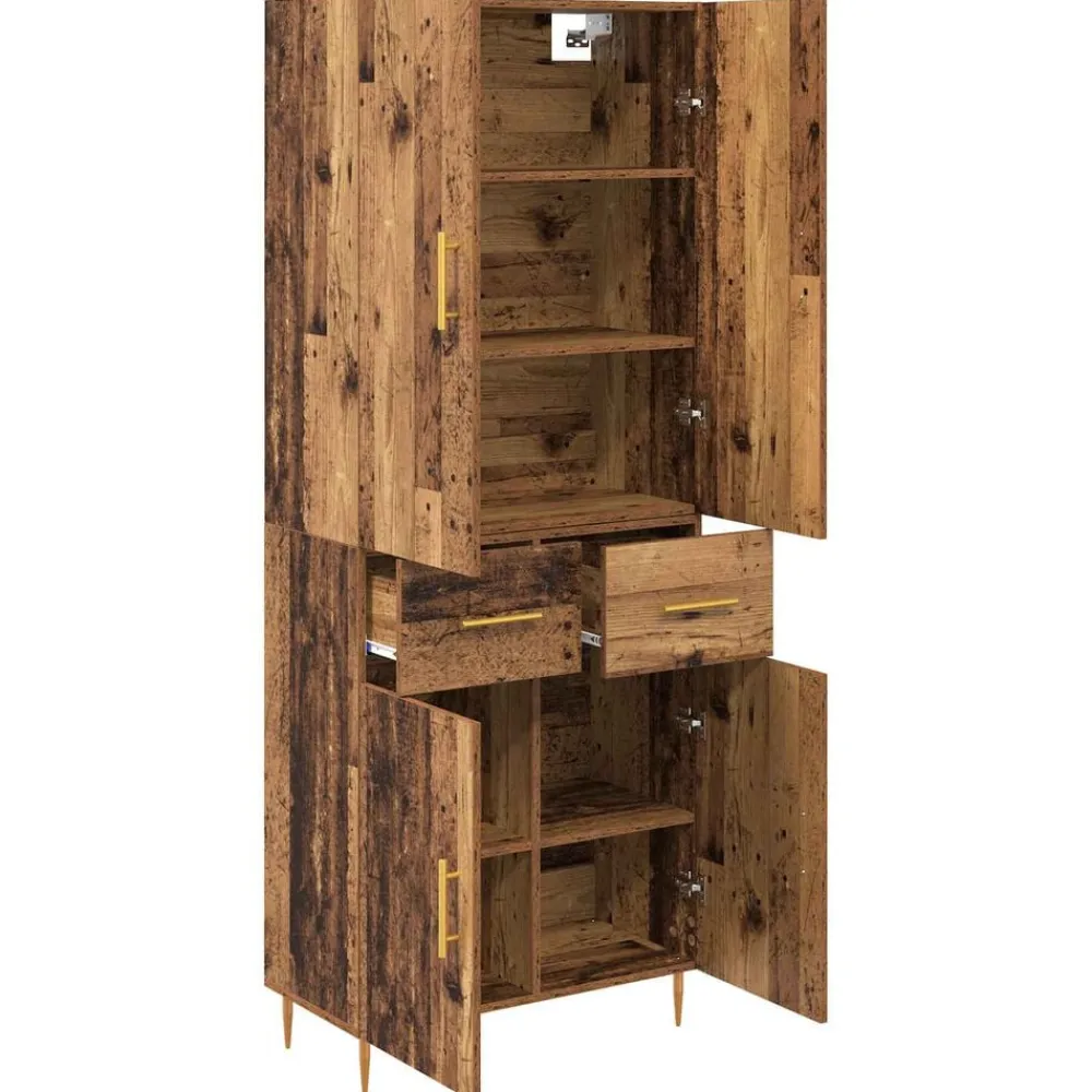 vidaXL Armarios Y Almacenamiento-Alacena 69,5 x 34 x 180 cm Madera contrachapada