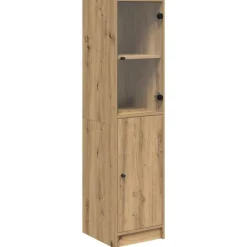vidaXL Alacena Roble artesanal 35 x 37 x 142 cm Madera contrachapada Roble artisan Sale