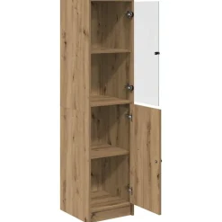 vidaXL Alacena Roble artesanal 35 x 37 x 142 cm Madera contrachapada Roble artisan Sale