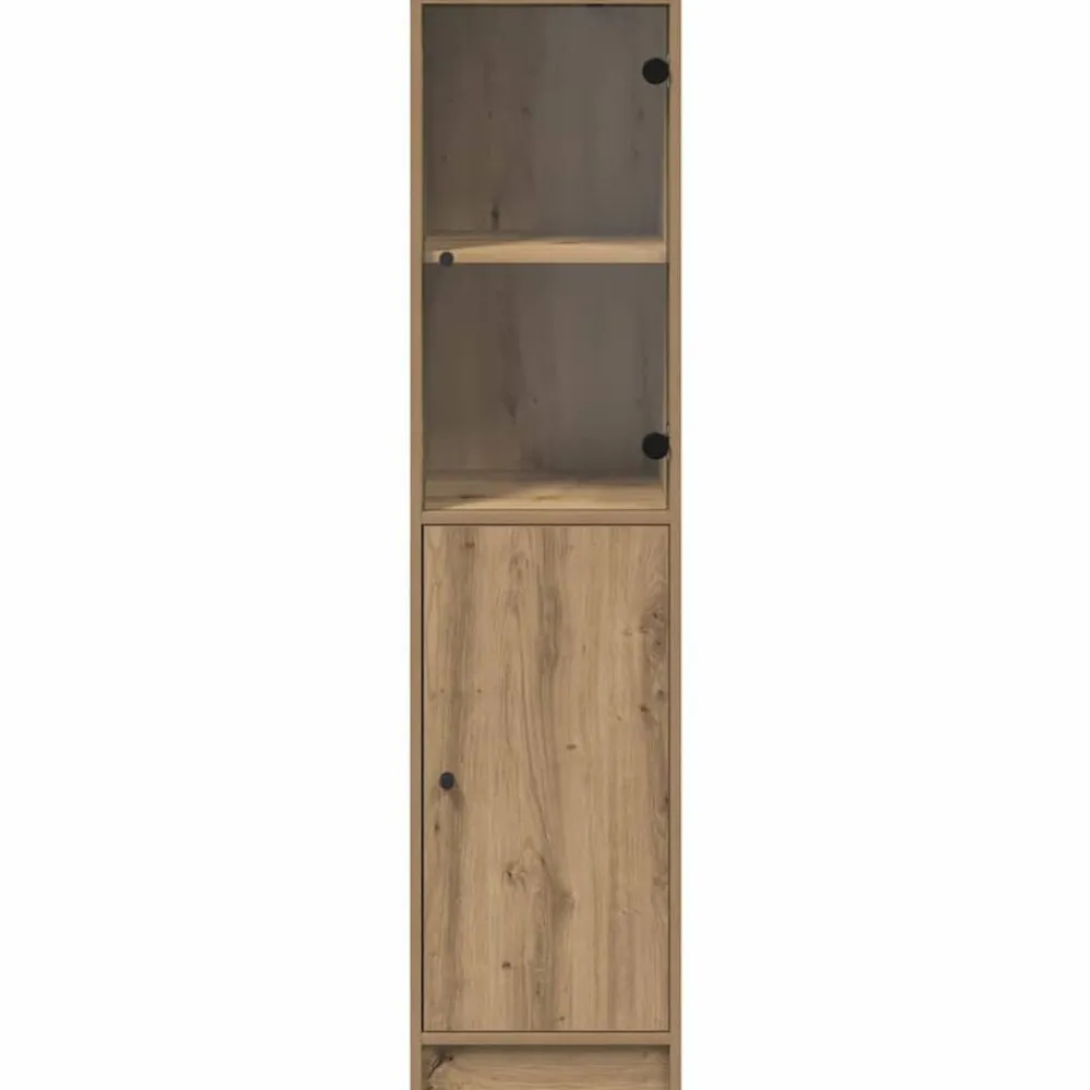 vidaXL Alacena Roble artesanal 35 x 37 x 142 cm Madera contrachapada Roble artisan Sale