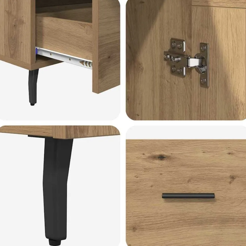 vidaXL Alacena Roble artesanal 69,5 x 31 x 115 cm Madera contrachapada Roble artisan Hot