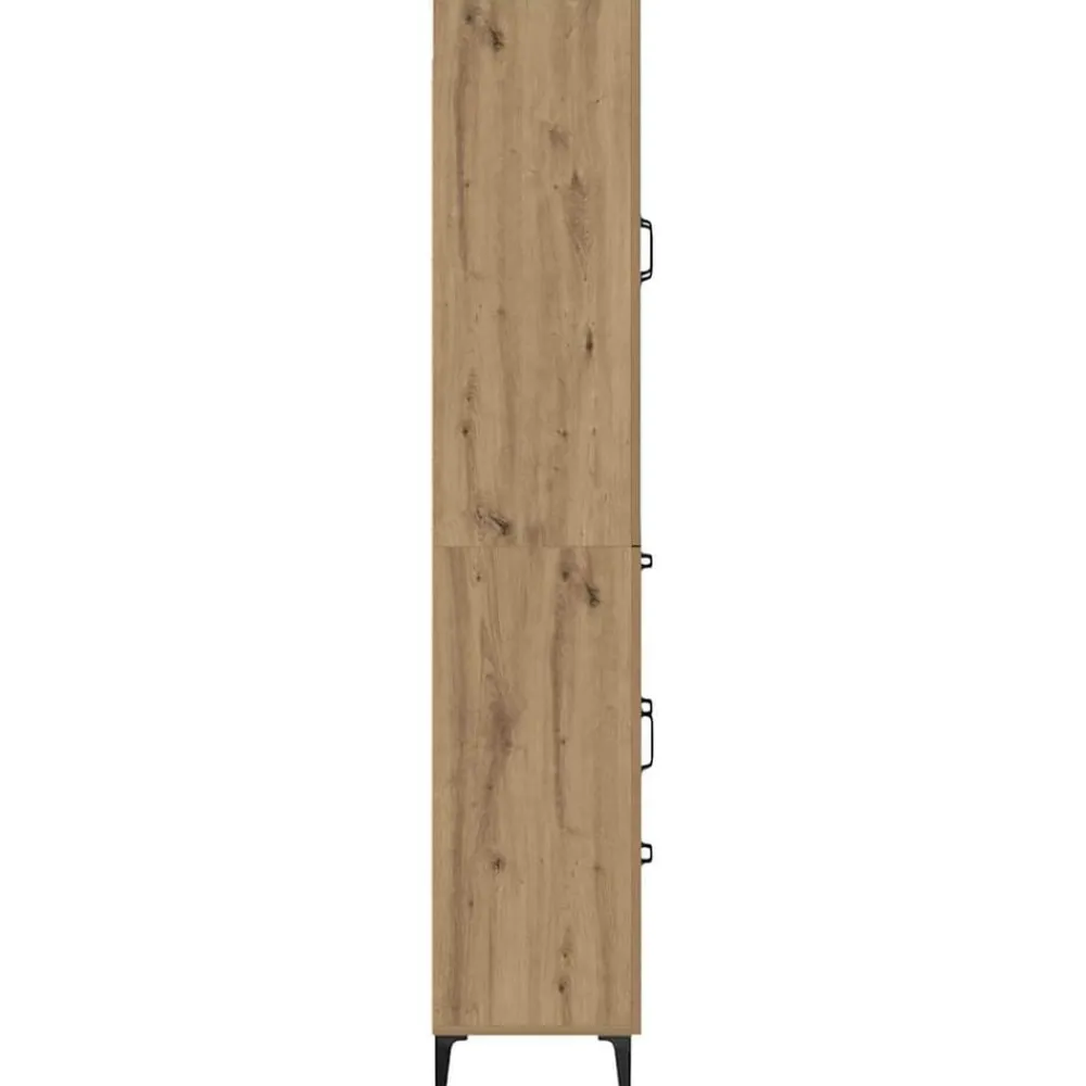 vidaXL Armarios Y Almacenamiento-Alacena Roble artesanal 69,5 x 34 x 180 cm Madera contrachapada