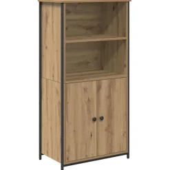 vidaXL Armarios Y Almacenamiento-Alacena Roble artesanal 62 x 36 x 121,5 cm Madera contrachapada