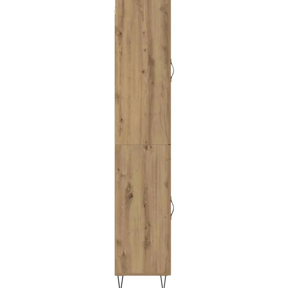 vidaXL Armarios Y Almacenamiento-Alacena Roble artesanal 34,5 x 34 x 90 cm Madera contrachapada