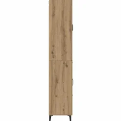 vidaXL Alacena Roble artesanal 69,5 x 34 x 180 cm Madera contrachapada Roble artisan Discount