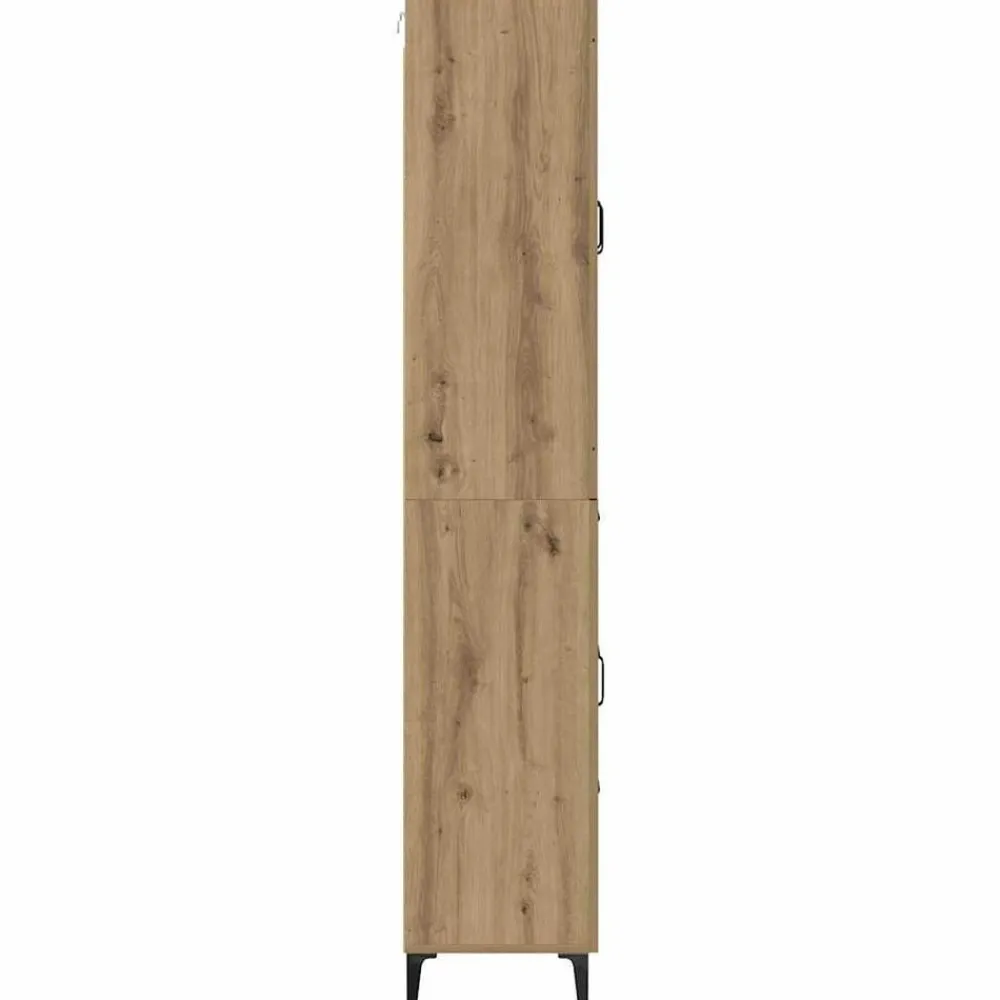 vidaXL Alacena Roble artesanal 69,5 x 34 x 180 cm Madera contrachapada Roble artisan Discount