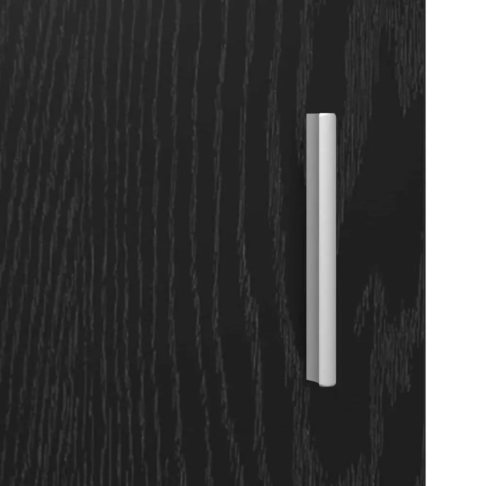vidaXL Alacena 80 x 42,5 x 185 cm Madera contrachapada Roble negro Clearance