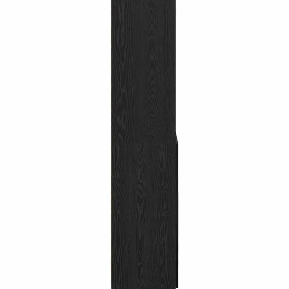 vidaXL Alacena 80 x 42,5 x 185 cm Madera contrachapada Roble negro Clearance