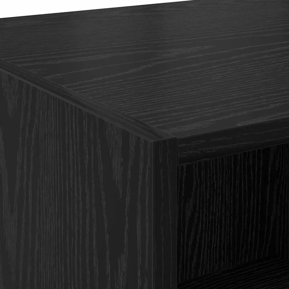 vidaXL Alacena 80 x 42,5 x 185 cm Madera contrachapada Roble negro Clearance