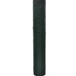 vidaXL Vallas De Jardín-Alambrada gallinero galvanizada recubrimiento PVC 10x1 m