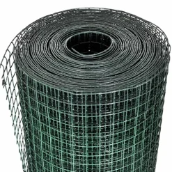 vidaXL Vallas De Jardín-Alambrada gallinero galvanizada recubrimiento PVC 10x1 m