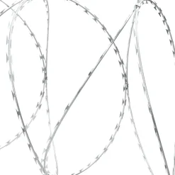 vidaXL Accesorios De Bricolaje-Alambre de espino concertina helicoidal acero galvanizado 100 m