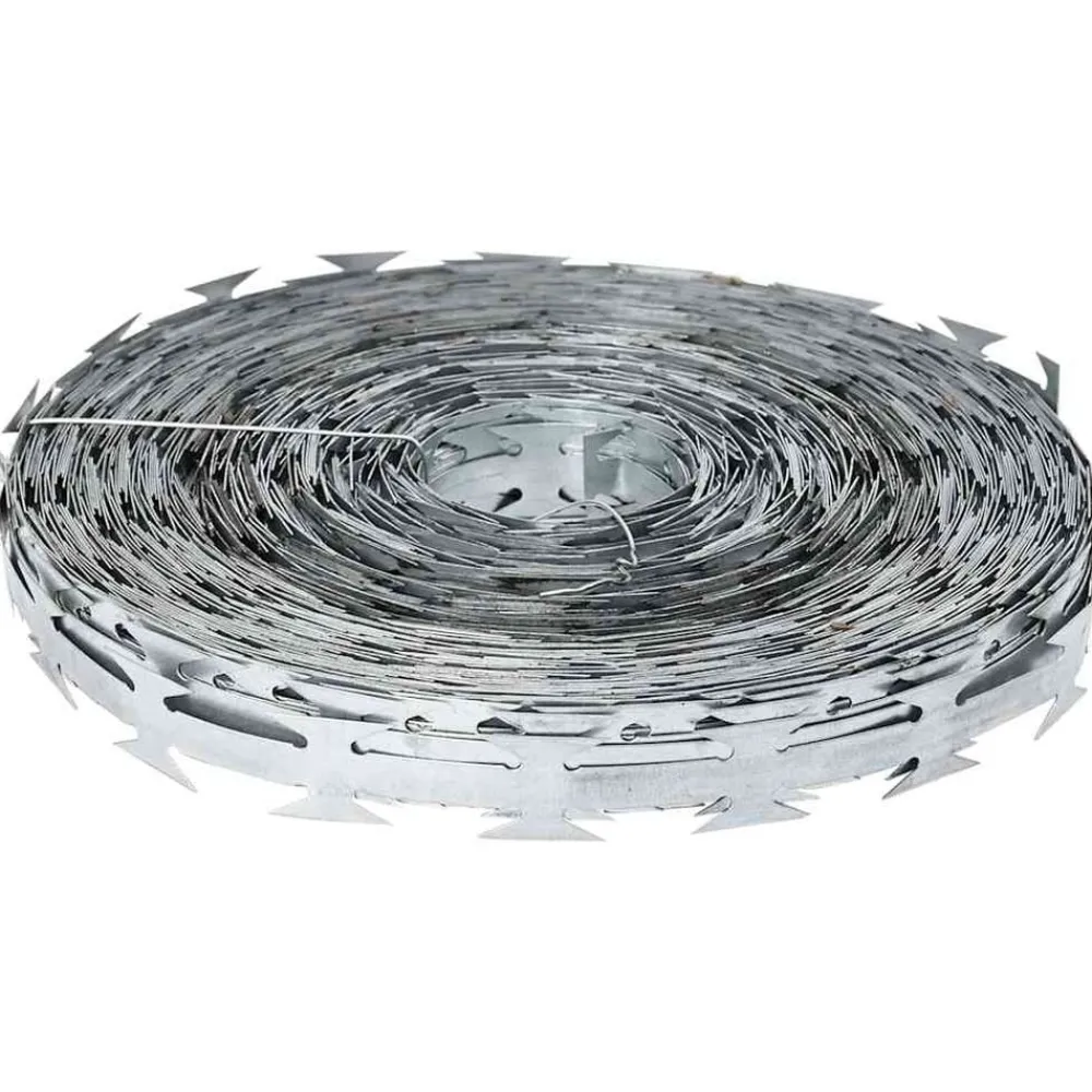 vidaXL Accesorios De Bricolaje-Alambre de Púas Plateado 5000 x 1,9 cm Acero galvanizado