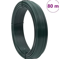 vidaXL Vallas De Jardín-Alambre de sujeción para vallas Verde PVC