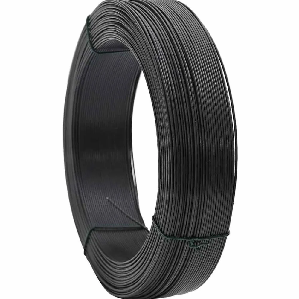 vidaXL Alambre para atar vallas acero gris 250 m 0,9/1,4 mm Antracita Clearance