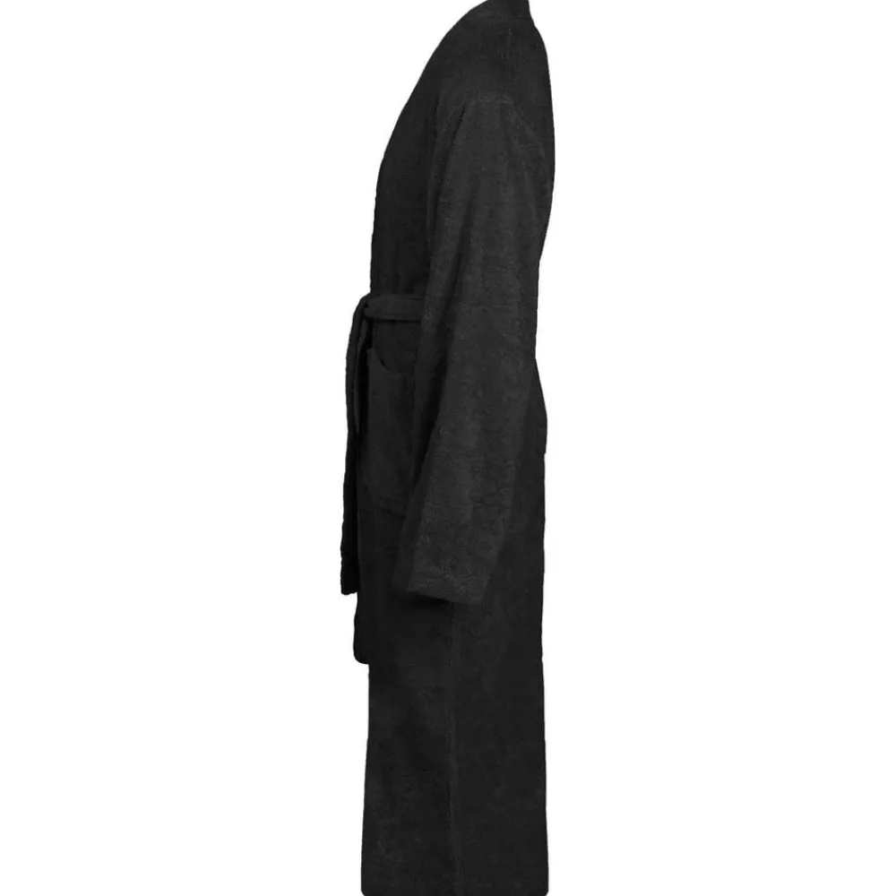vidaXL Albornoz KINN S Algodón Negro Online