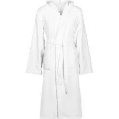 vidaXL Albornoz KINN S Algodón White Clearance