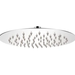 vidaXL Fontanería-Alcachofa de ducha redonda efecto lluvia acero inoxidable 20 cm