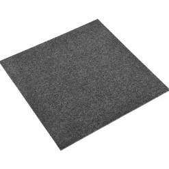 vidaXL Alfombra 20 pcs 50 x 50 cm 100% Polipropileno Antracita Outlet