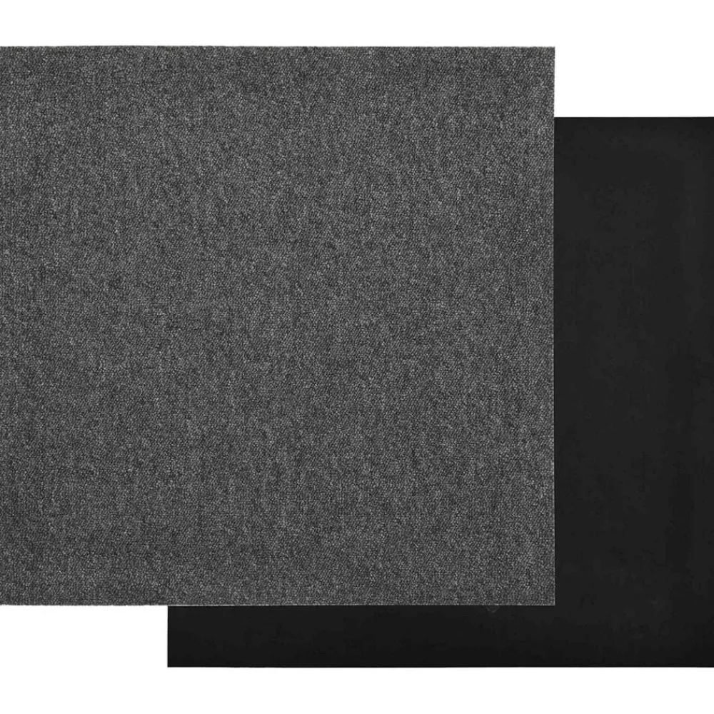 vidaXL Alfombra 20 pcs 50 x 50 cm 100% Polipropileno Antracita Outlet