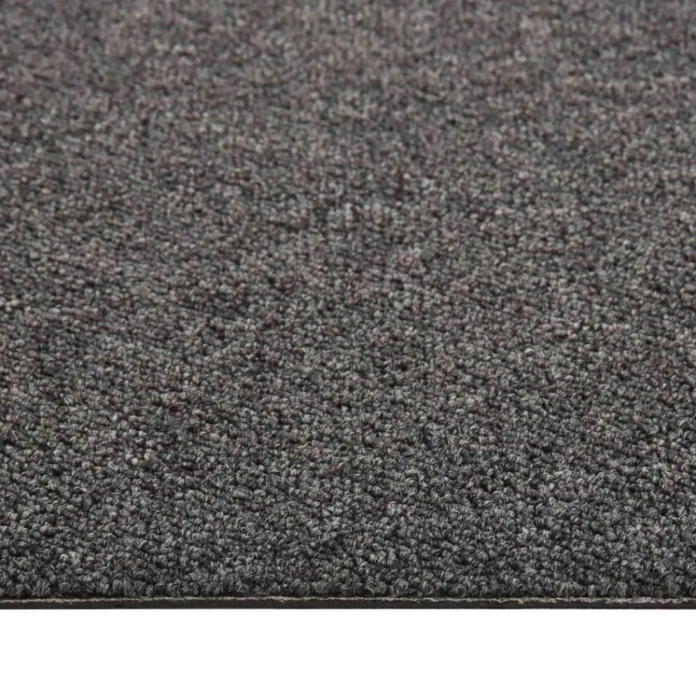 vidaXL Alfombra 20 pcs 50 x 50 cm 100% Polipropileno Antracita Outlet
