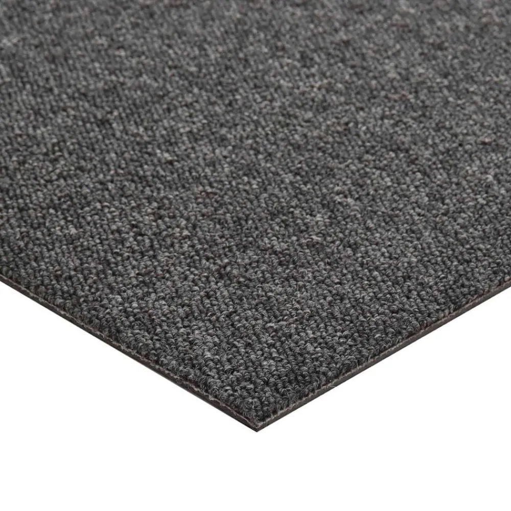 vidaXL Alfombra 20 pcs 50 x 50 cm 100% Polipropileno Antracita Outlet