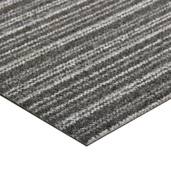 vidaXL Alfombra 20 pcs 50 x 50 cm 100% Polipropileno Antracita a rayas Hot