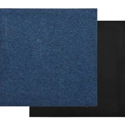 vidaXL Alfombra 20 pcs 50 x 50 cm 100% Polipropileno Azul oscuro Hot