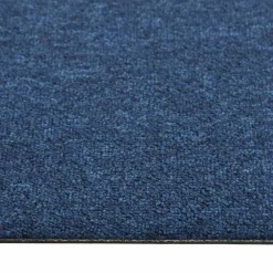 vidaXL Alfombra 20 pcs 50 x 50 cm 100% Polipropileno Azul oscuro Hot