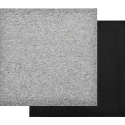 vidaXL Alfombra 20 pcs 50 x 50 cm 100% Polipropileno Gris claro New
